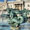 dolphin fountain sculpture